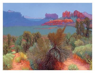 400x306 High Desert Art Print By Mary Silverwood The New - High Desert Painting