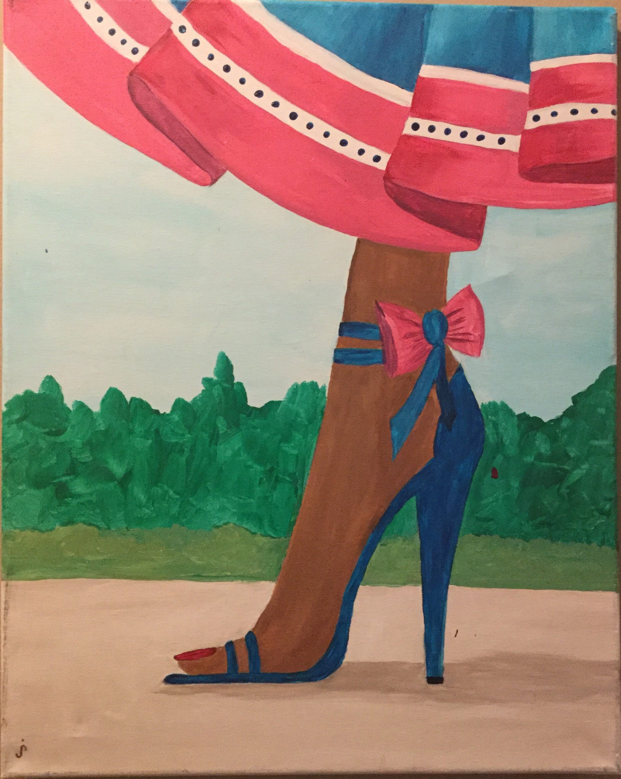 2125x2666 Painting Mimosa And A Masterpiece - High Heel Painting