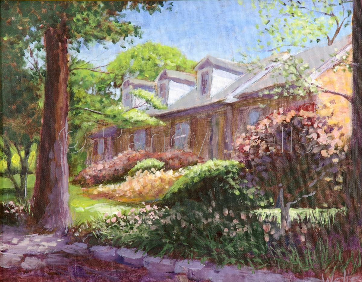 1200x937 Landscape Acrylic Paintings High Noon Shade In Twickenham By - High Noon Painting