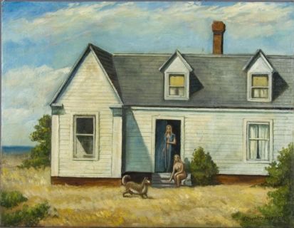 413x320 Oil Study - High Noon Painting