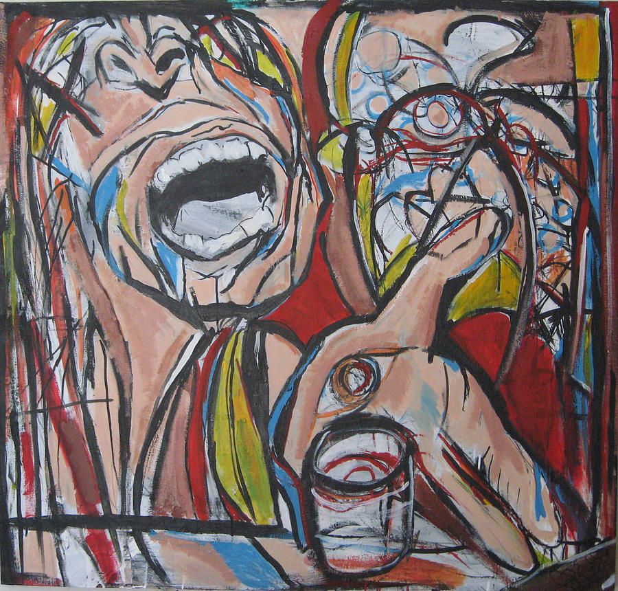 900x860 Borracho At High Noon Painting By Jon Baldwin Art - High Noon Painting