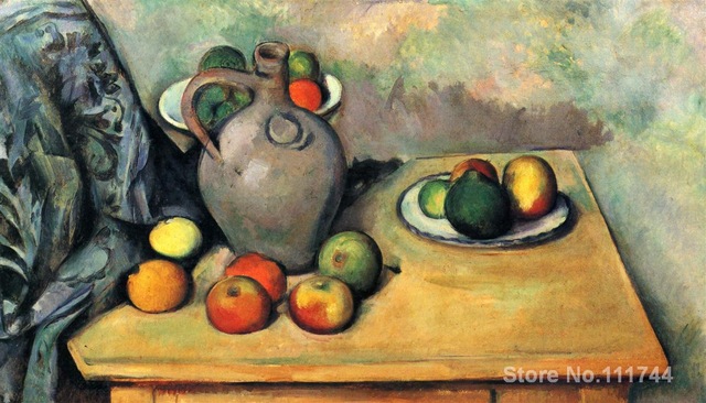 640x366 Modern Art High Quality Painting Of Paul Cezanne Still Life Jug - High Quality Painting