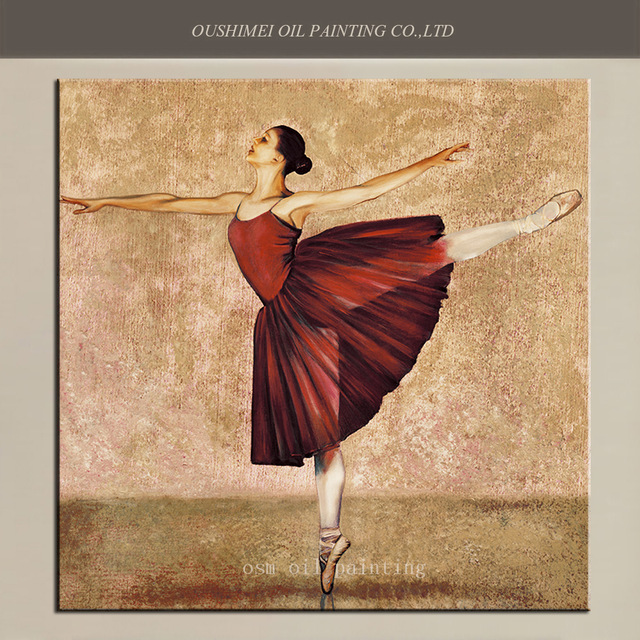 640x640 High Quality Canvas Painting Dancer Figure Oil Painting Print Girl - High Quality Painting Prints