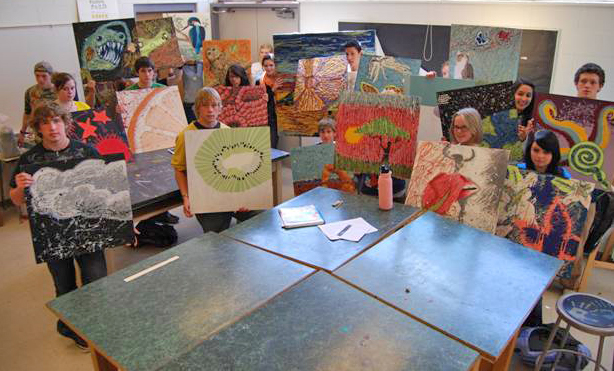 614x371 Classroom Lisa Cameron - High School Painting