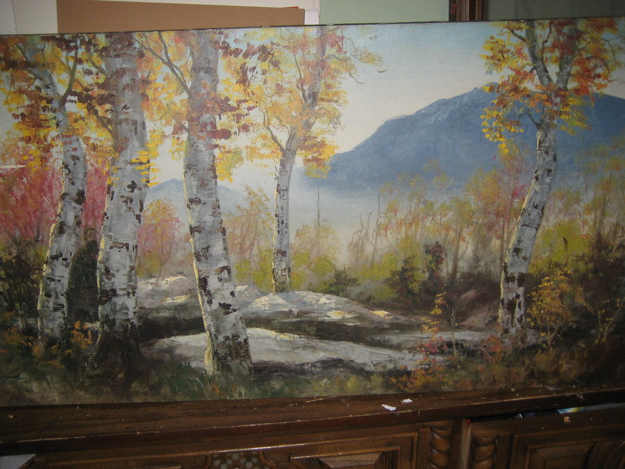 900x675 Old High School Painting Done W A Butter Knife By Burningpluto - High School Painting