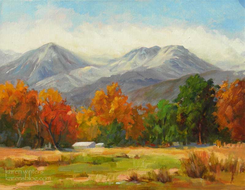 800x622 High Sierra Landscape Painting Bishop, Owens Valley - High Sierra Painting