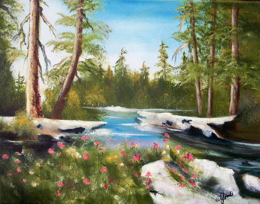 900x706 High Sierra Stream Painting By Joni Mcpherson - High Sierra Painting