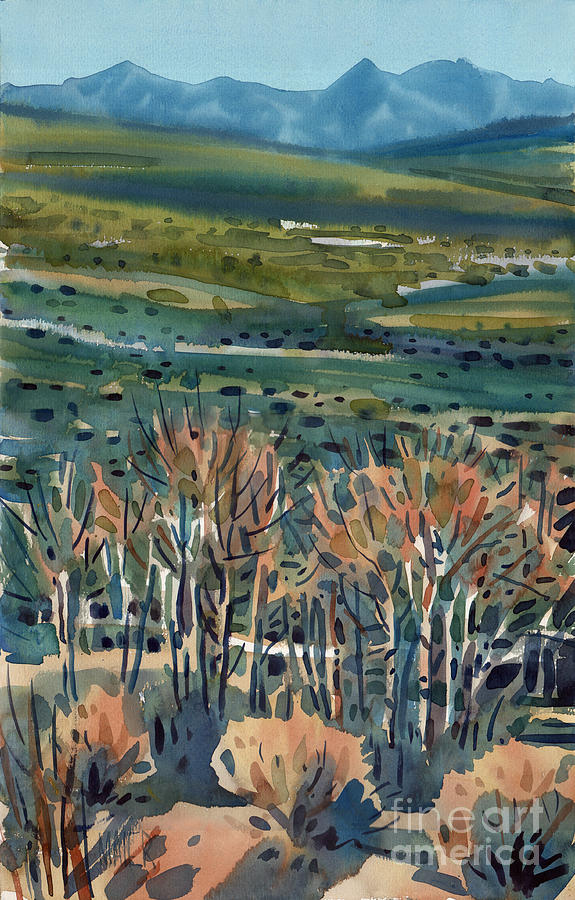 575x900 Aspen In The High Sierra Painting By Donald Maier - High Sierra Painting