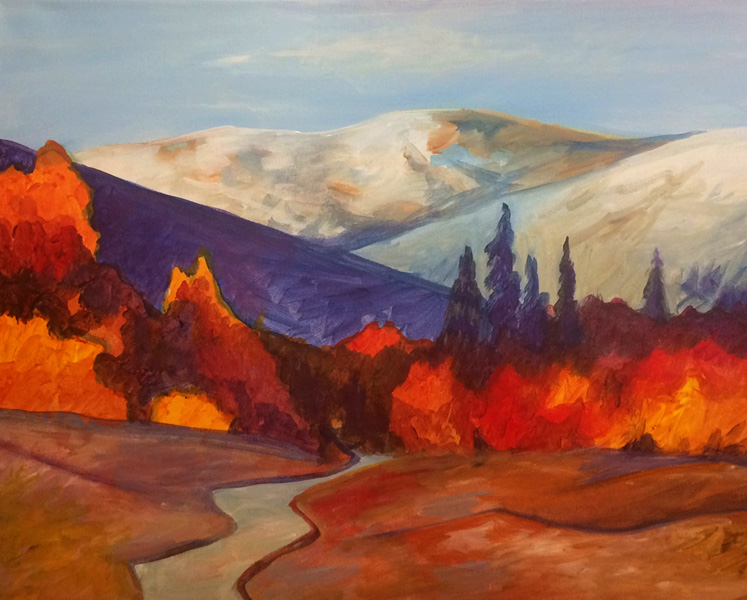 747x600 Come Paint With Us High Sierra Acrylic Class - High Sierra Painting