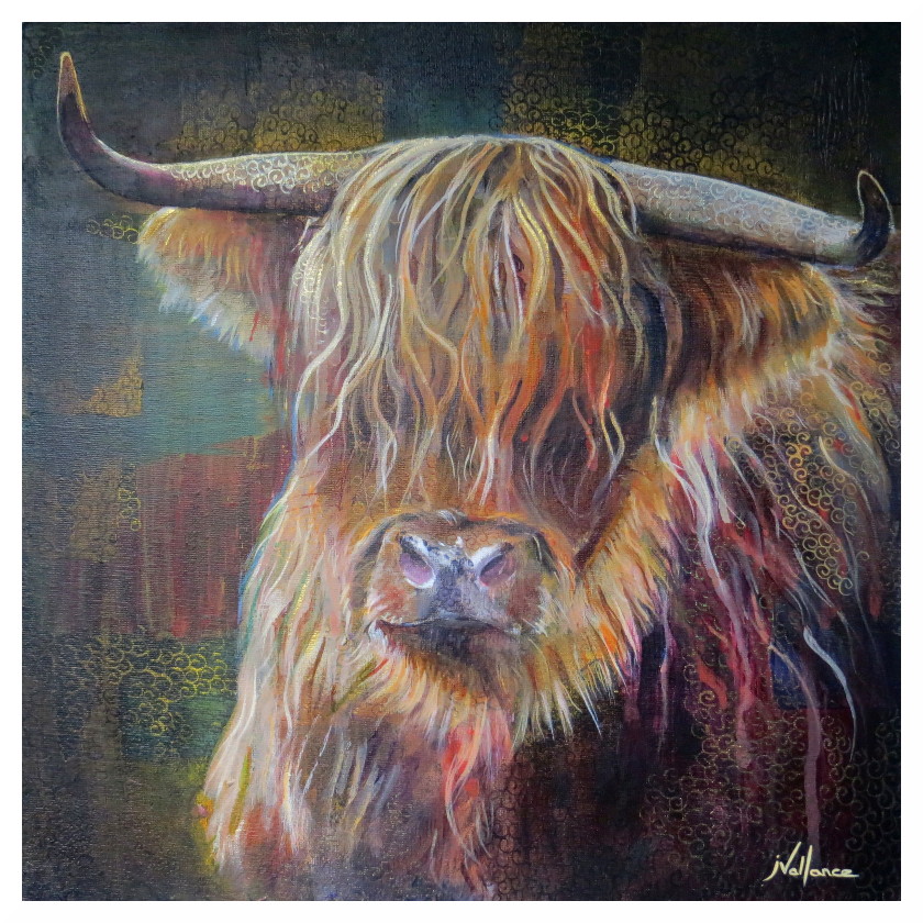840x840 Highland Cow - Highland Cattle Painting
