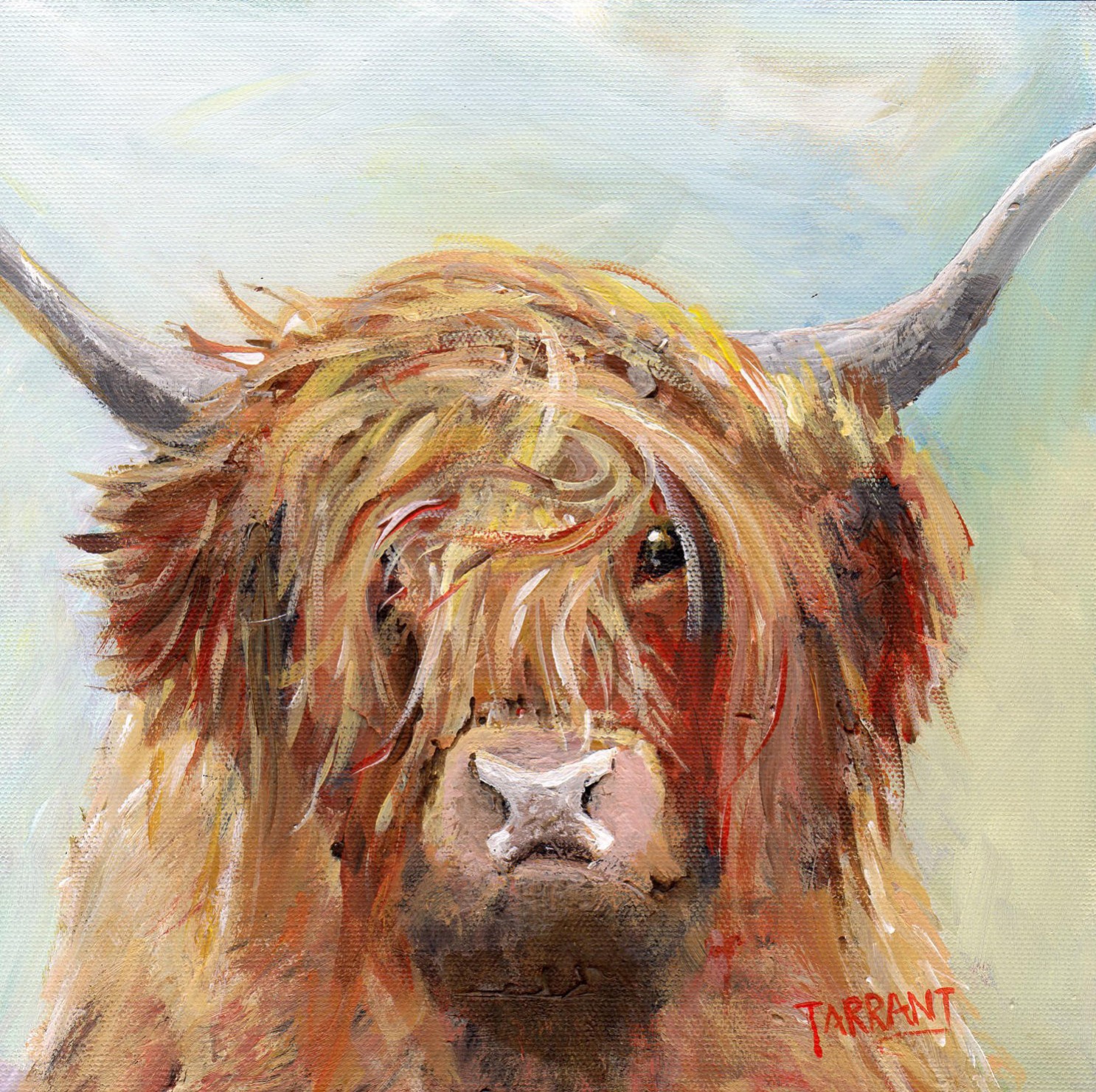 Highland Cattle Painting at PaintingValley.com | Explore collection of ...