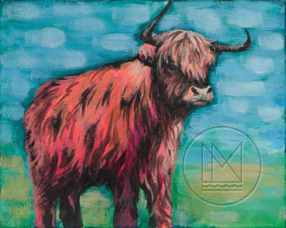 1004x800 Highland Cow Painting Mississippinorth - Highland Cow Painting