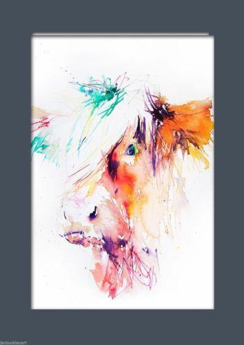354x500 Jen Buckley Art Signed Limited Edition Print Of My Original Highland - Highland Cow Painting