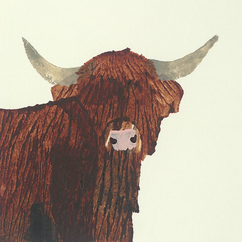 800x800 Caracella Highland Cow' Acrylic Painting Print On Canvas Wayfair - Highland Cow Painting