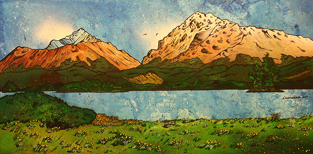 1000x494 Commissioniginal Paintings, Artwork, Mural, Spray Paint - Highland Painting