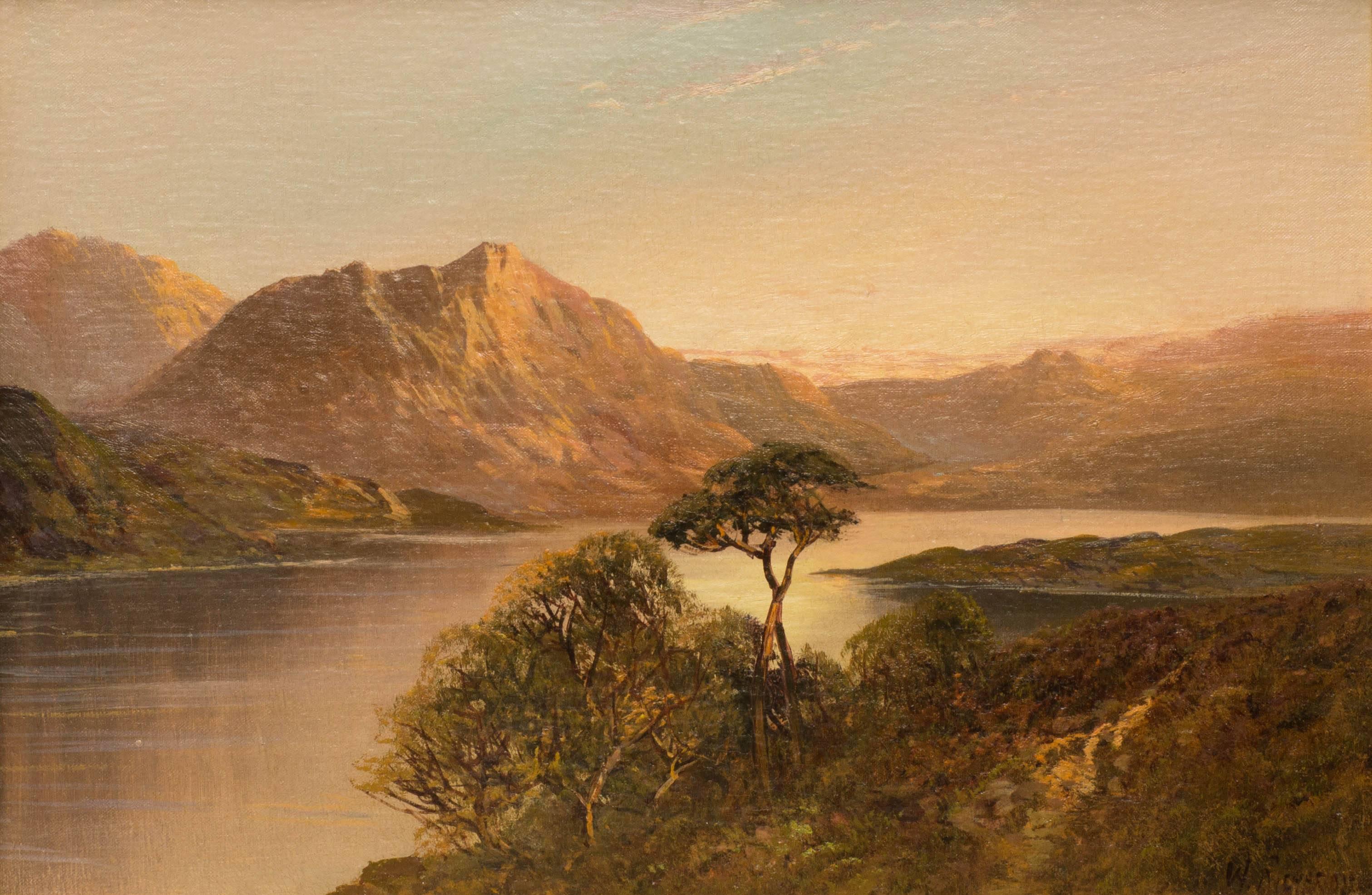 3022x1972 Queen's View, A Highland Landscape By F E Jamieson For Sale - Highland Painting