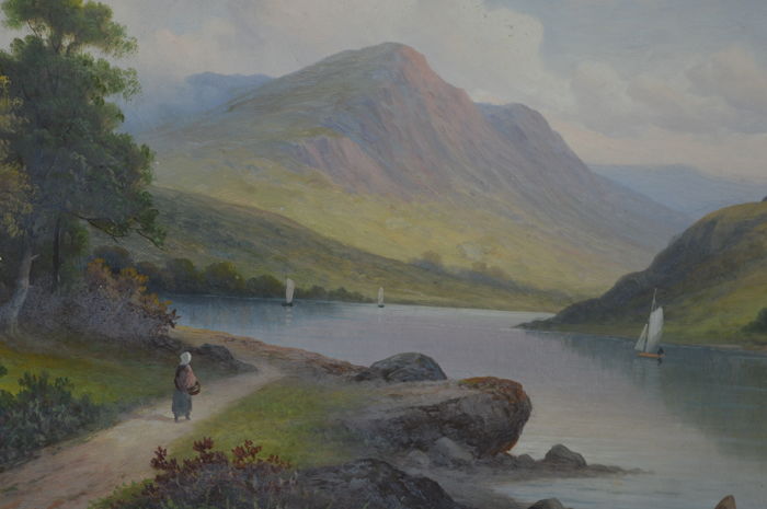 700x465 Victor Rolyat (19th20th Century) - Highland Painting