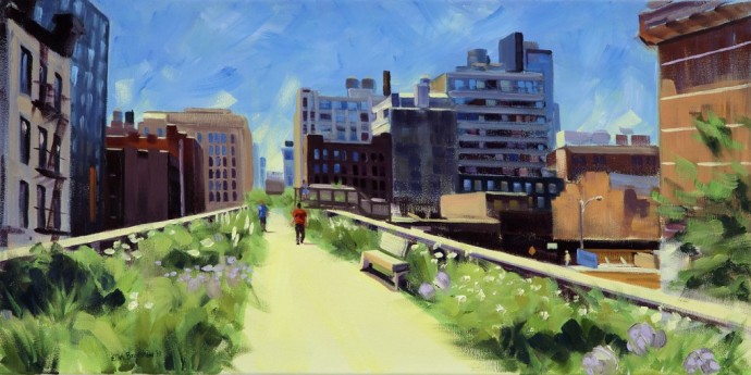 690x345 From The High Line Nyc Art Exhibit Hotel 91 - Highline Painting