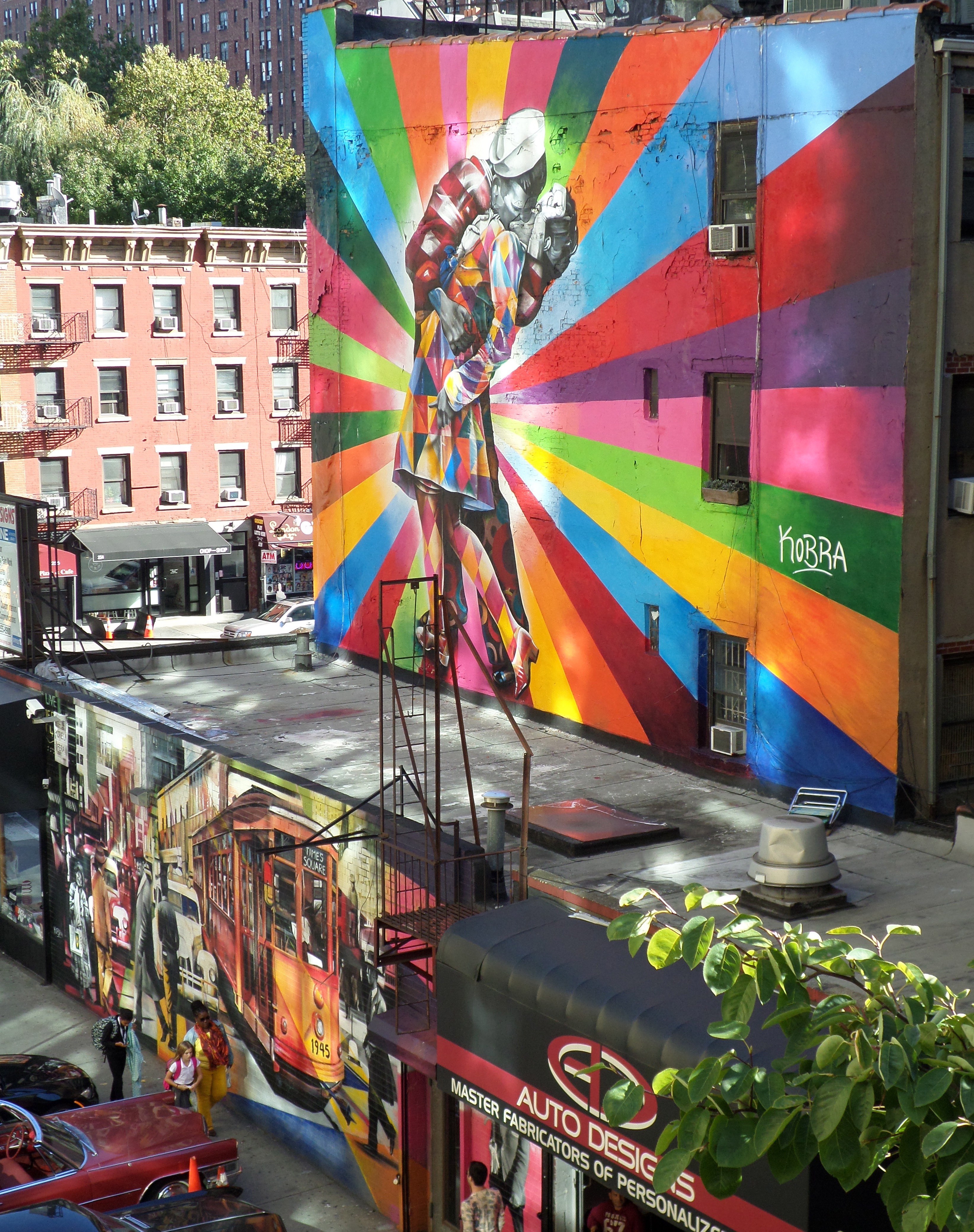 3288x4157 What Happened To The High Line Kiss Mural - Highline Painting