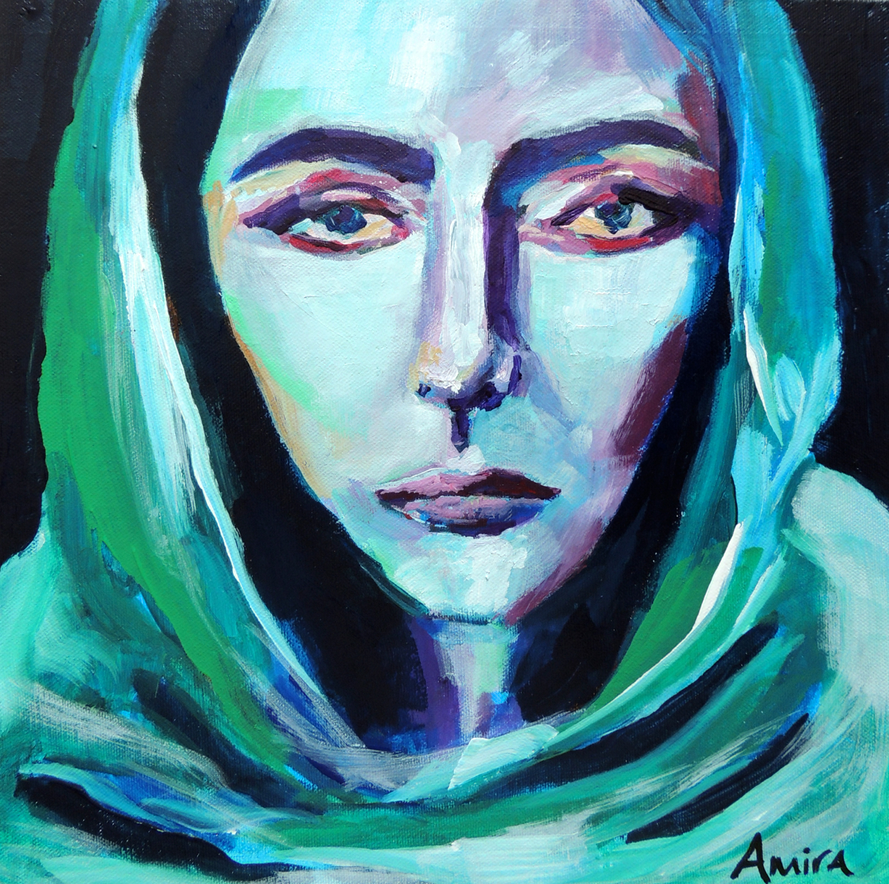1280x1274 Hijab Painting The Art Of Amira Rahim - Hijab Painting