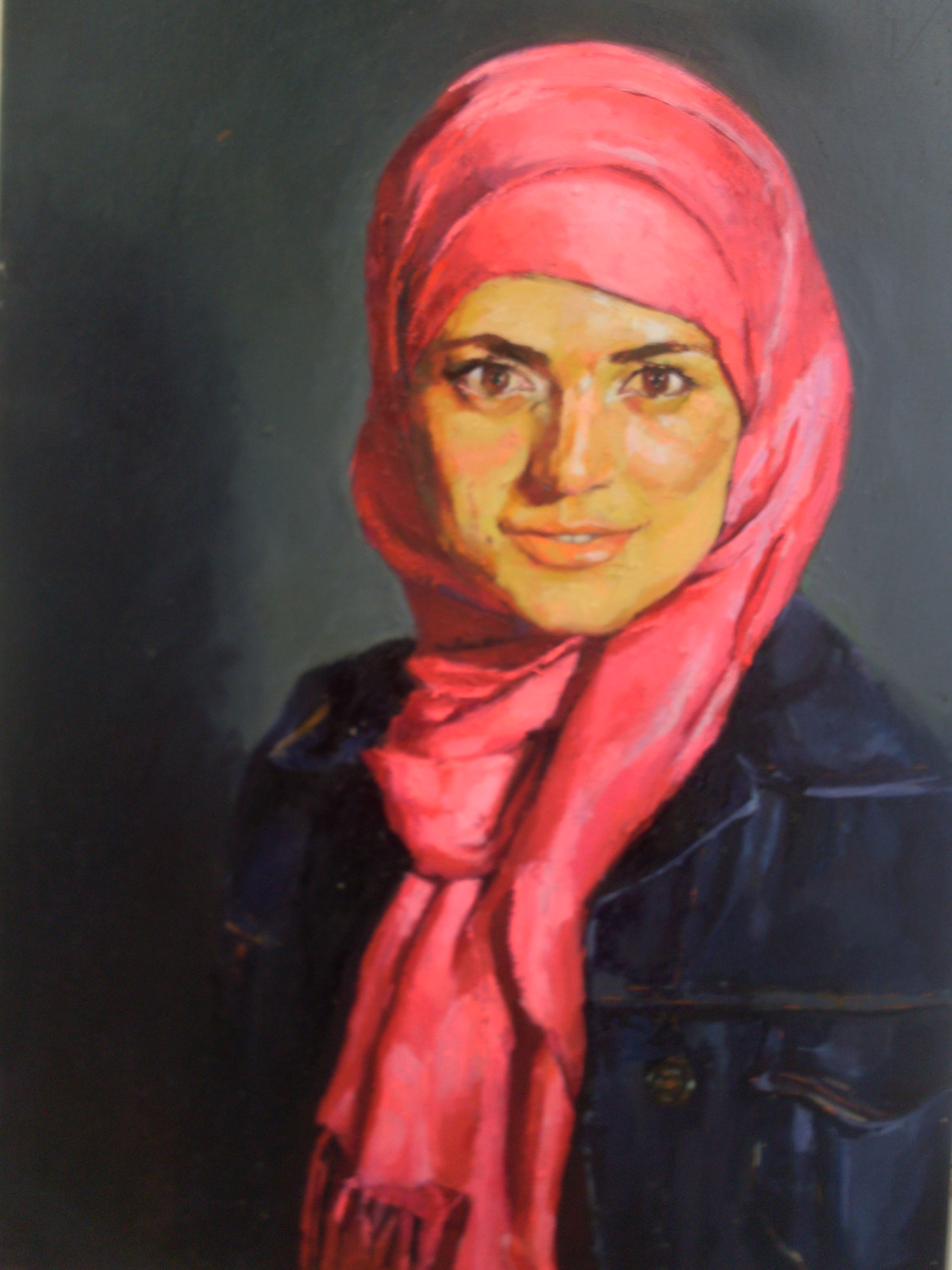 2448x3264 Egyptian Artist Paints My Picture Hijabtrendz - Hijab Painting