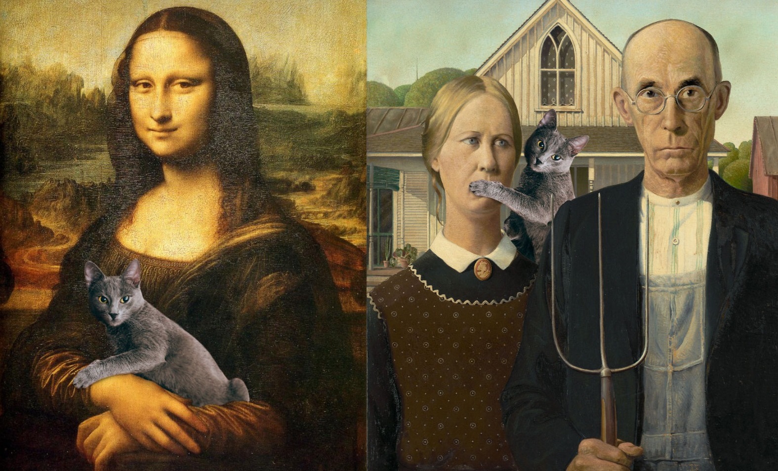 1575x954 Eduard Cistea Photoshops His Cat Into Classical Paintings - Hilarious Painting
