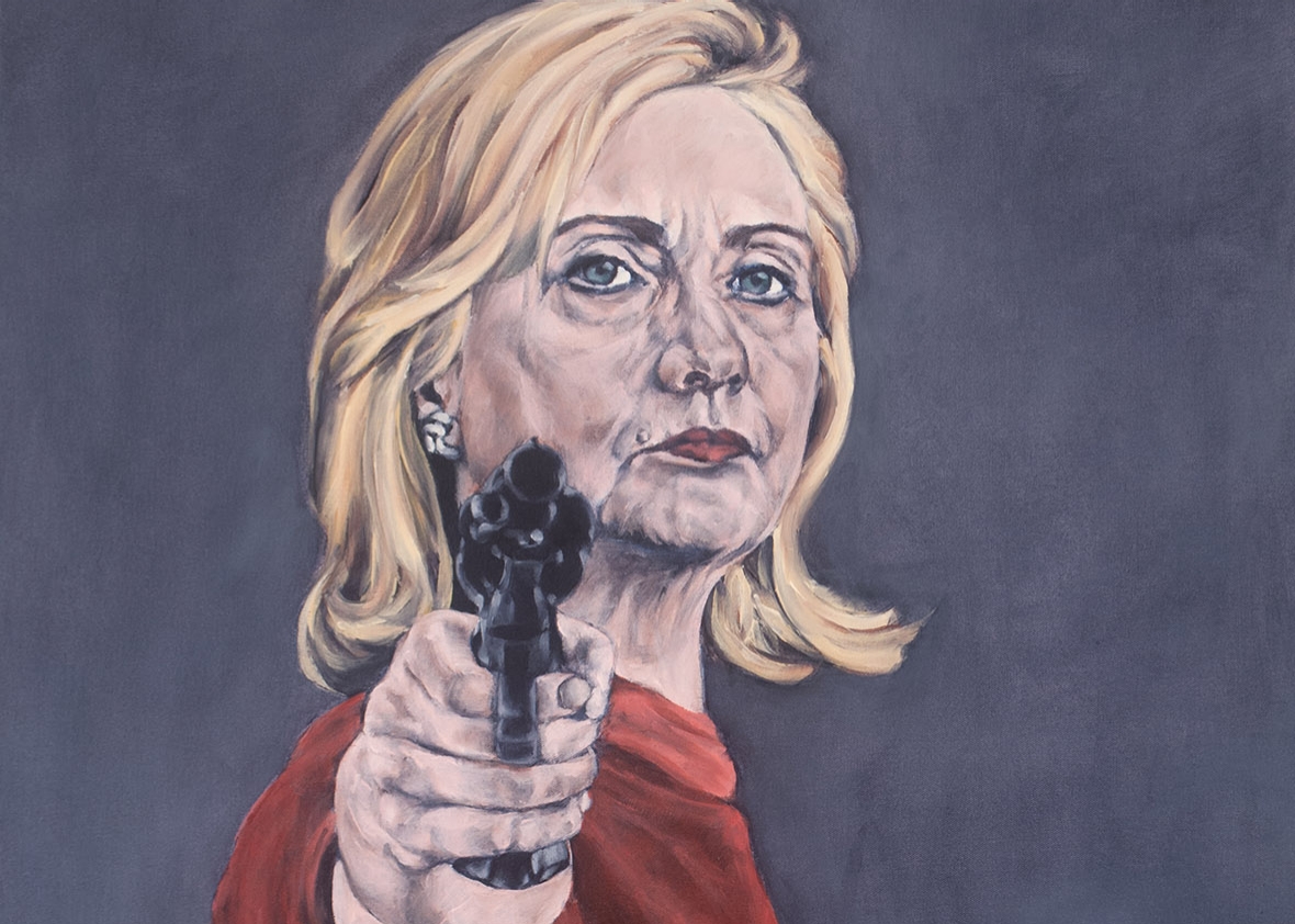 1180x842 Hillary Clinton Superfan Has Painting On Cover Of Anti Hillary Book. - Hillary Clinton Painting