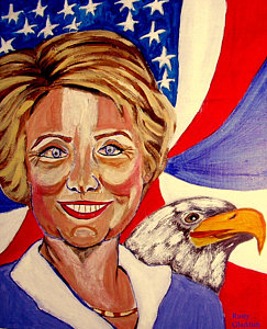 243x300 Hillary Clinton Paintings Fine Art America - Hillary Painting