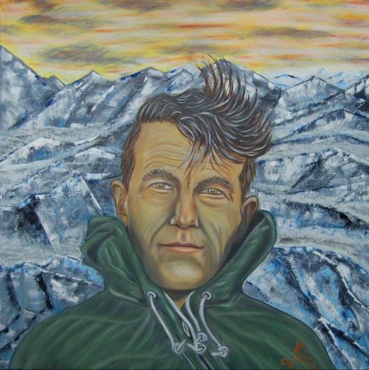 520x522 Oil Painting Gt Bee Keeper ( Edmund Hillary ) - Hillary Painting