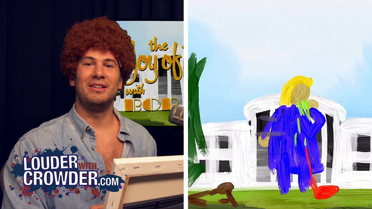1280x720 Painting Hillary Clinton With Bob Ross Louder With Crowder - Hillary Painting