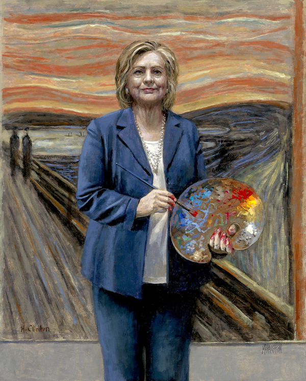 600x746 Patriotic - Hillary Painting