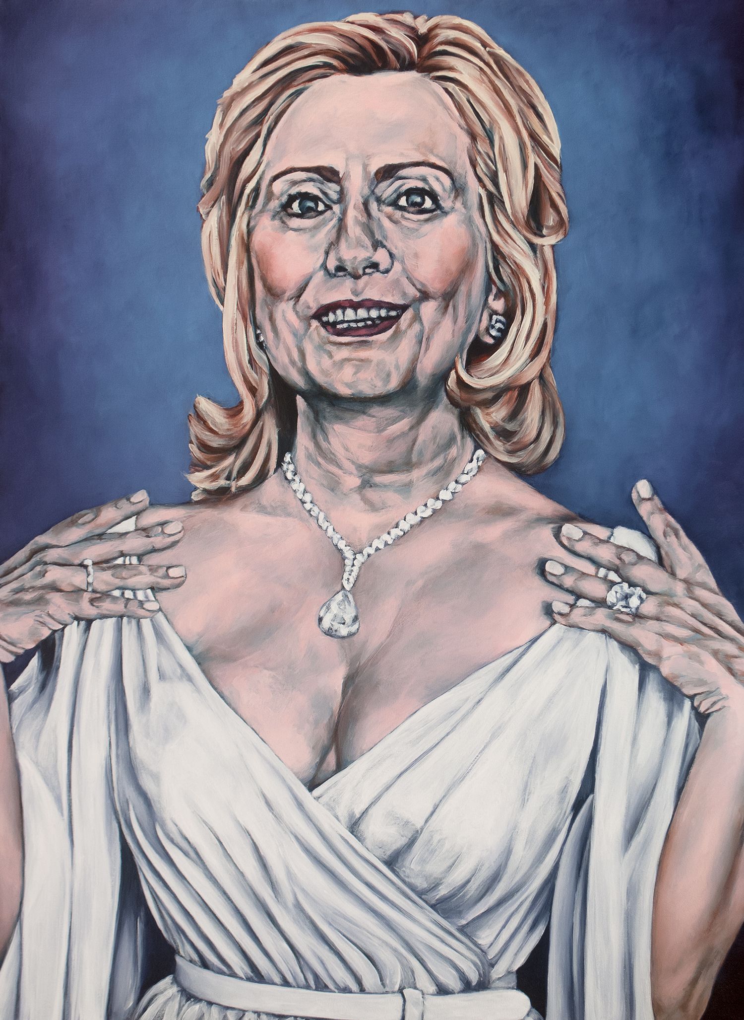 1500x2054 See Sarah Sole's Fascinating, Surreal Hillary Clinton Portraits - Hillary Painting
