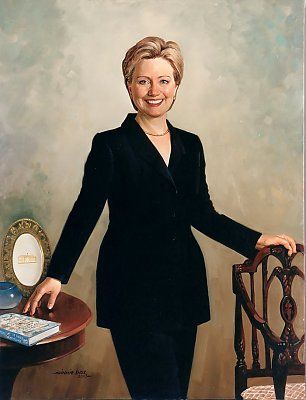 306x400 There Were A Number Of Firsts With The Painting Of Hillary - Hillary Painting