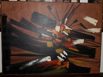 400x299 Large Mid Century Etta Benjamin Cien Hillside Original Abstract - Hillside Original Painting Cien