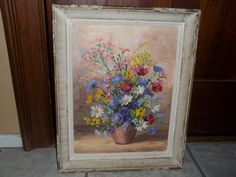 236x177 Mid Century Modern Painting By Etta Cien, A Hillside Original - Hillside Original Painting Cien