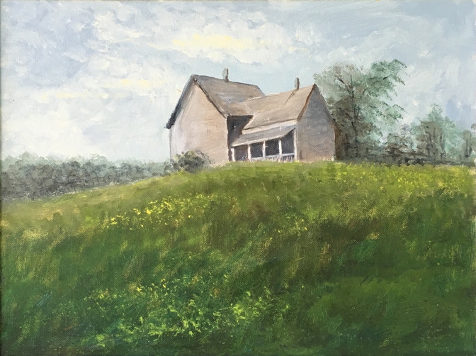 672x502 Hilltop House Greta's World - Hilltop Painting