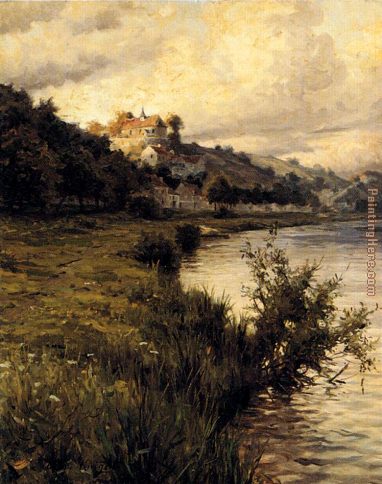 774x980 Louis Aston Knight Hilltop Chateau Painting Anysize 50% Off - Hilltop Painting