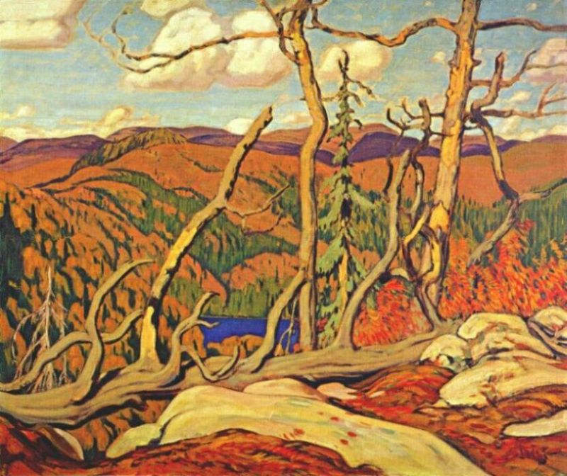 800x672 Northland Hilltop Painting J. E. H. Macdonald Oil Paintings - Hilltop Painting