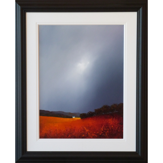 570x570 Distant Farm House By Barry Hilton Original Painting - Hilton Painting