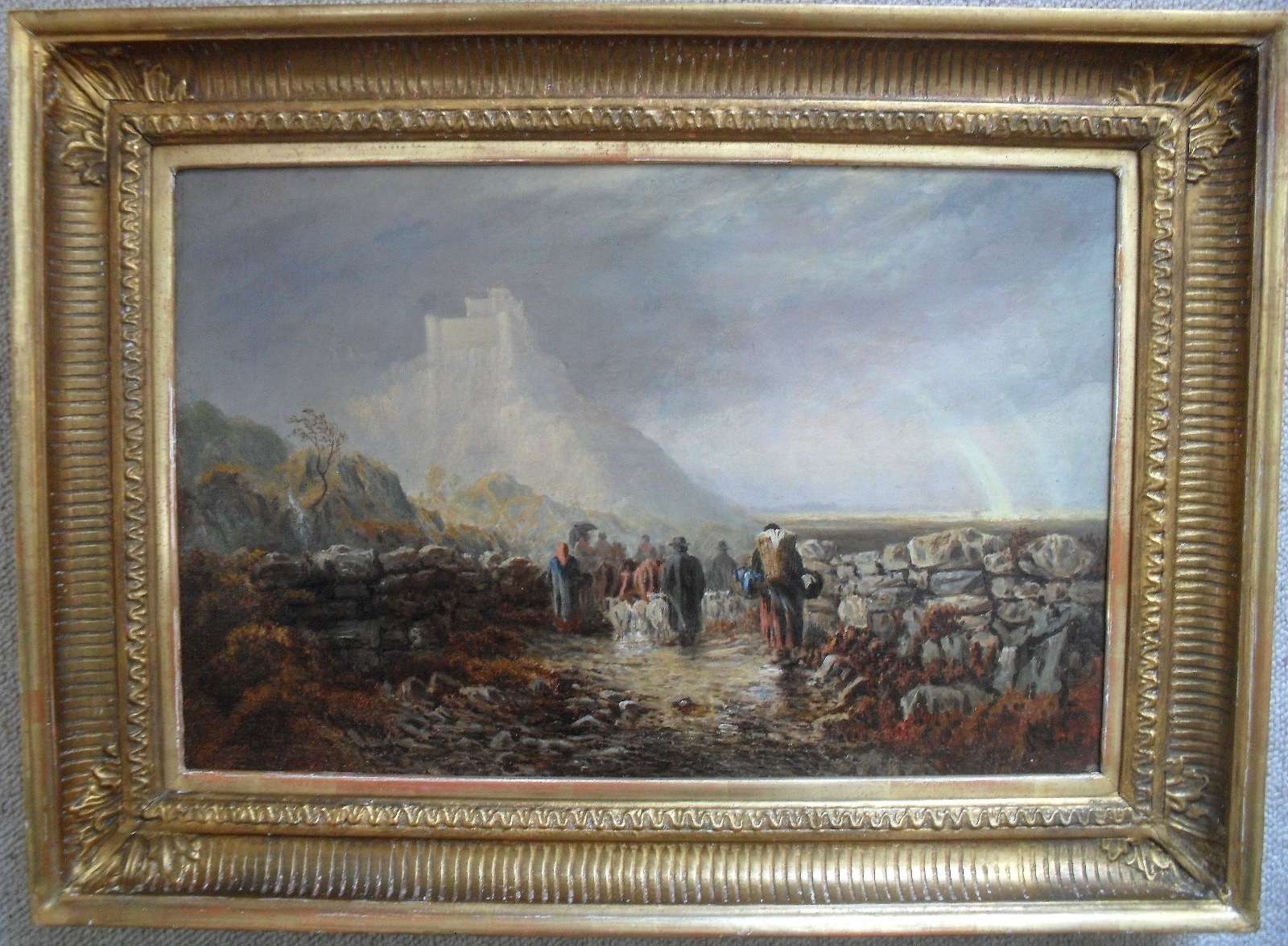 1600x1175 Henry Hilton Harlech Castle North Wales Oil Painting - Hilton Painting