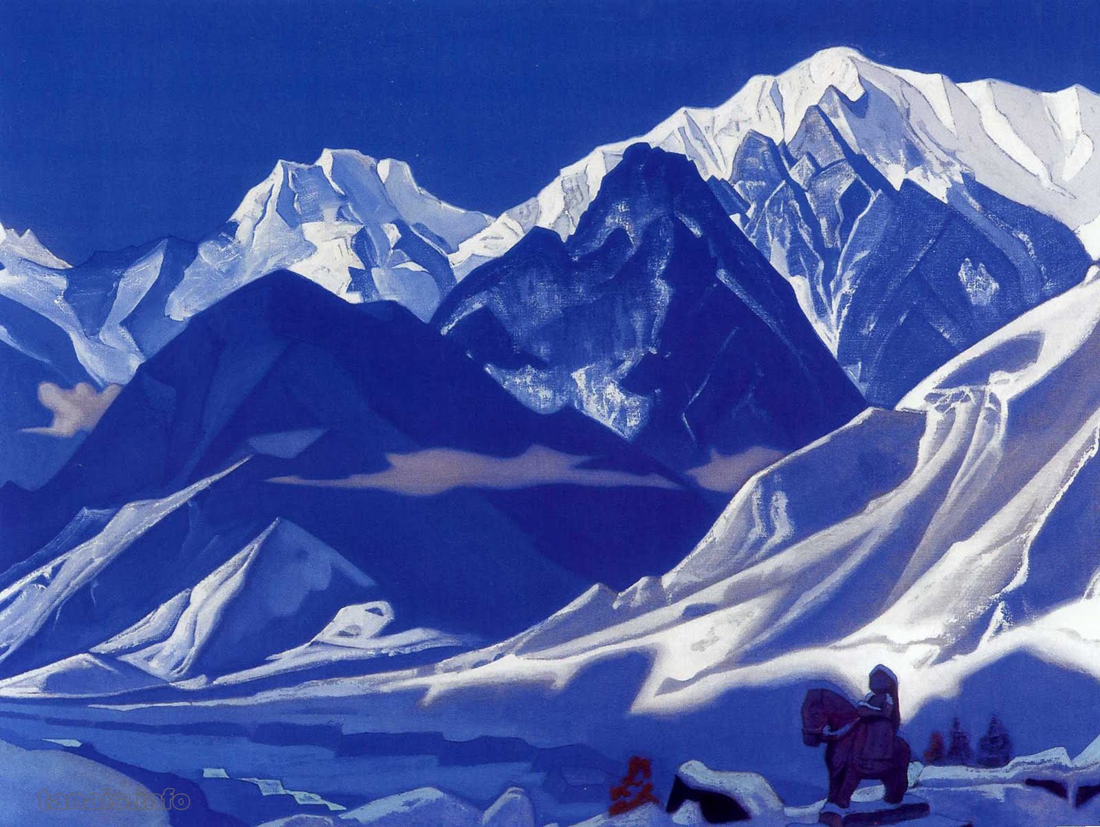 1600x1204 Roerich's Himalaya Carry A Compass - Himalaya Painting