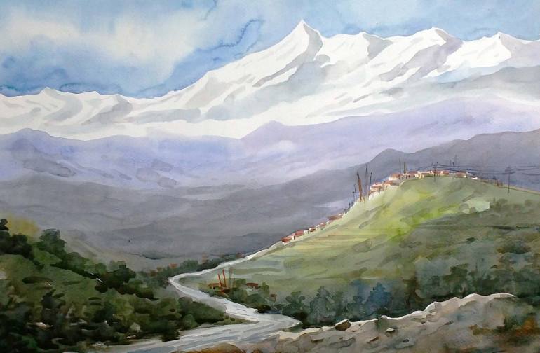 770x504 Saatchi Art Beauty Of Himalaya - Himalaya Painting