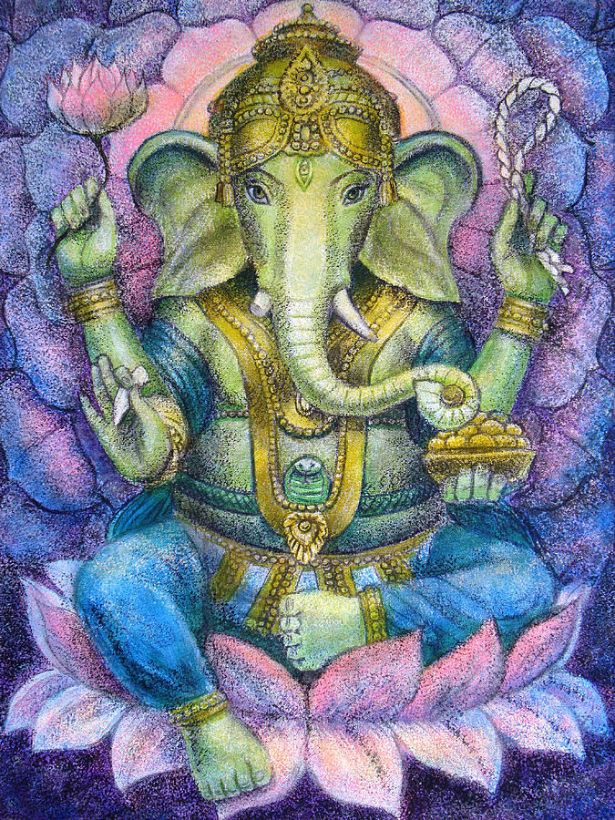 675x900 Hindu Paintings Fine Art America - Hindu Elephant Painting