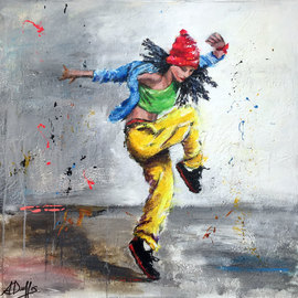 270x270 Hip Hop Boxing By Anne Marie Duffis, 2017 Painting Artsper - Hip Hop Painting