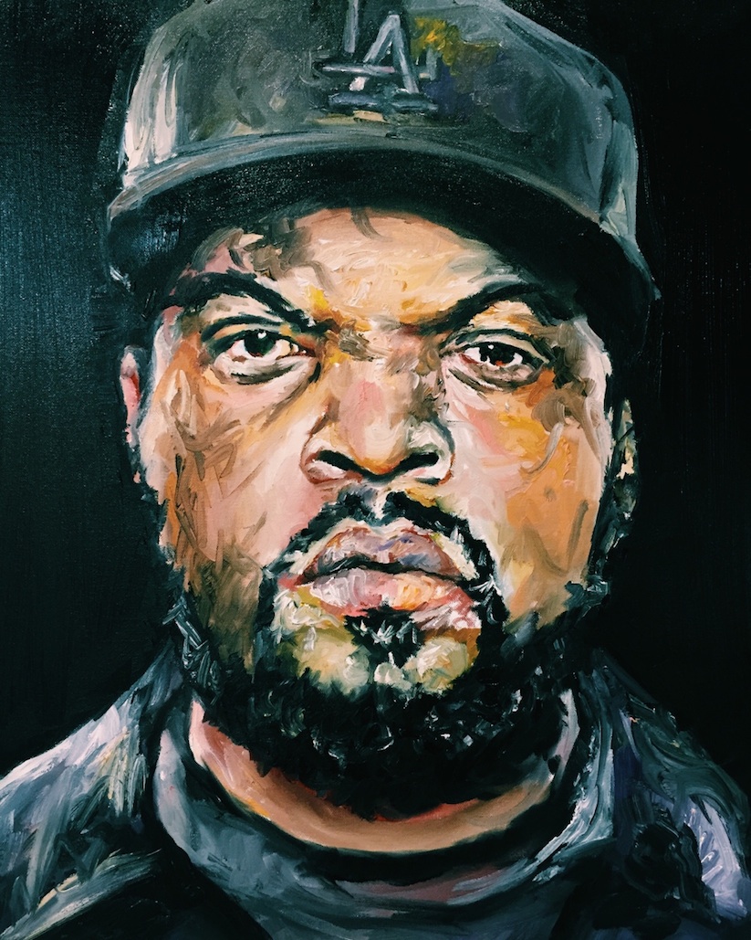 823x1029 Incredible Oil Paintings Of Iconic Hip Hop Artists By Mariella Angela - Hip Hop Painting