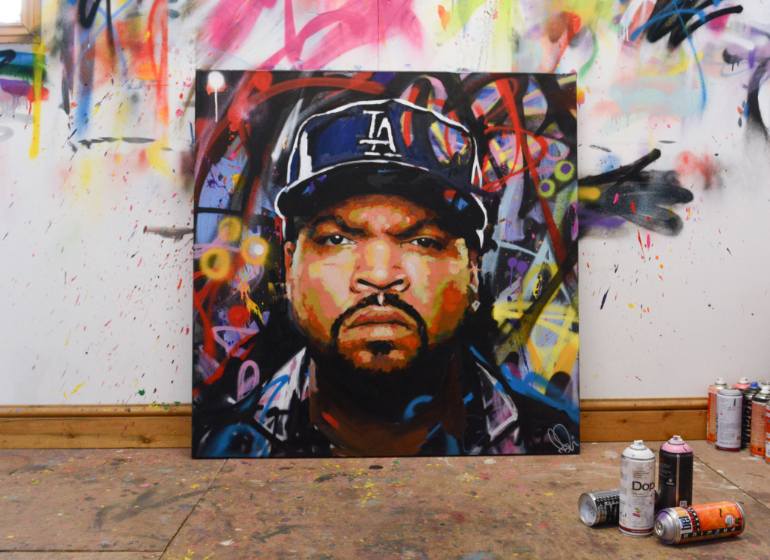 770x560 Saatchi Art Ice Cube, Original Painting, 40, Street, Art, Music - Hip Hop Painting