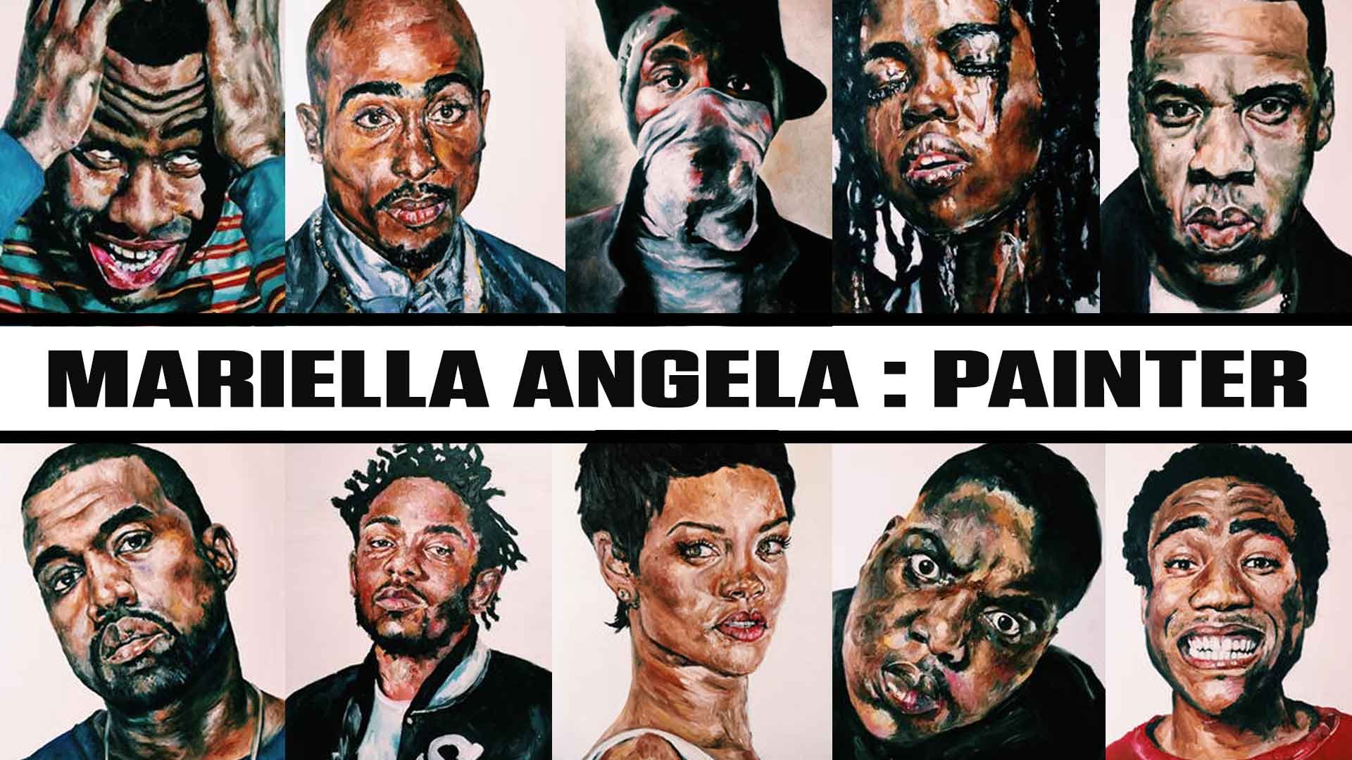 1920x1080 Young Painter Immortalizes Hip Hop Artists On Canvas - Hip Hop Painting