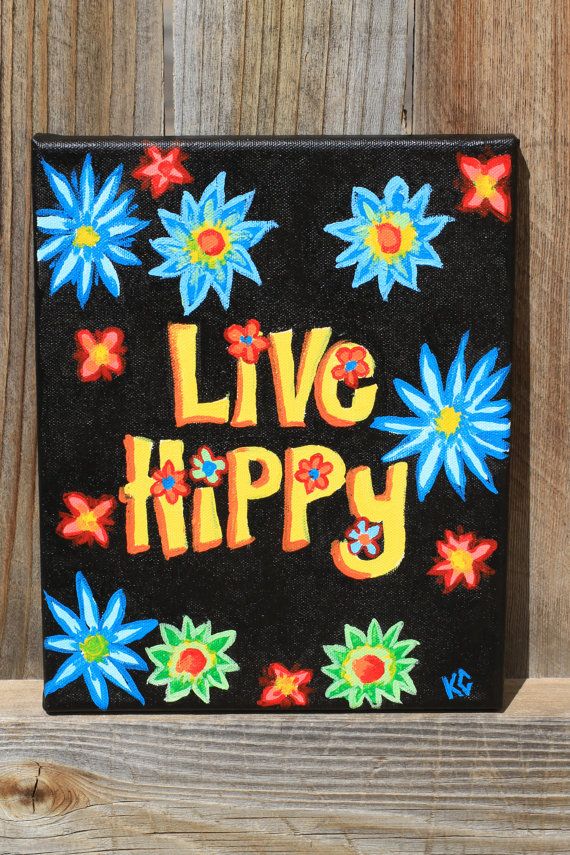 570x855 Live Hippy - Hippie Painting