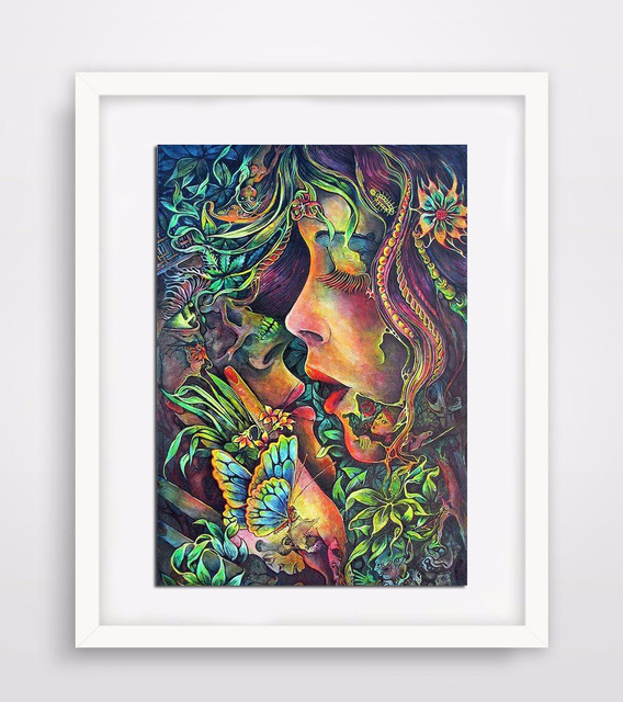 568x640 New Hippie Bohemian 5d Diamond Embroidery Diamond Mosaic Diy - Hippie Painting