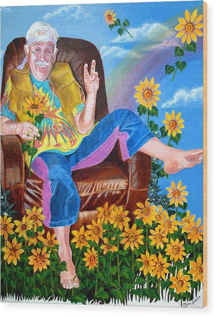 421x618 Cool The Armchair Hippie Painting By Tyna Silver - Hippie Painting